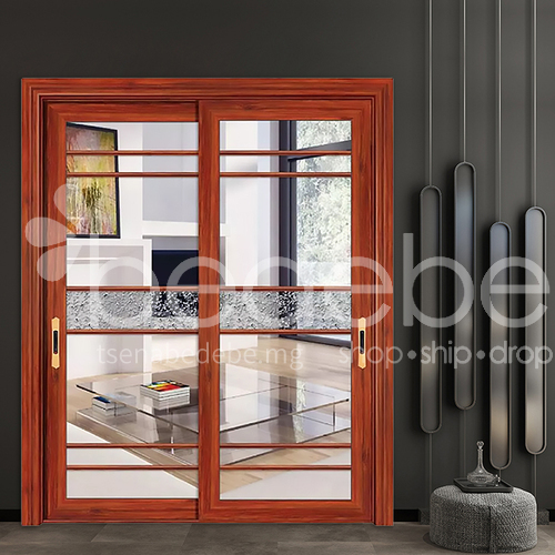 1 2mm Aluminum Alloy Glass Soundproof Door Two Custom Sliding Doors Patio Aluminum Alloy Glass Soundproof Door, Best Sliding Glass Doors For Noise Reduction